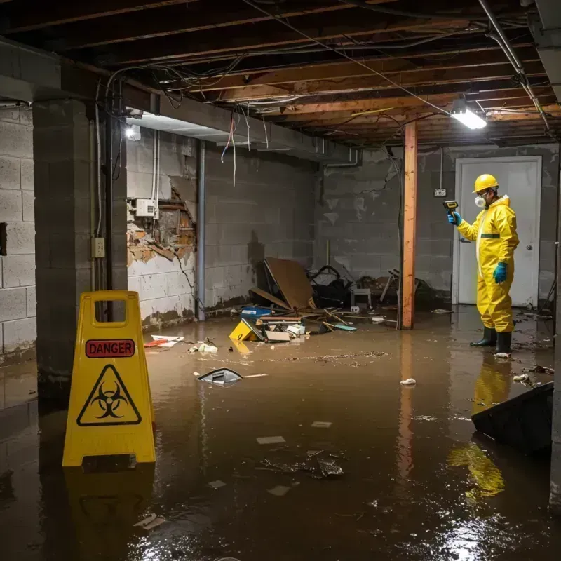 Flooded Basement Electrical Hazard in Scottsdale, AZ Property